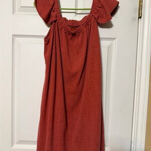 Madewell Terracotta Knit Top